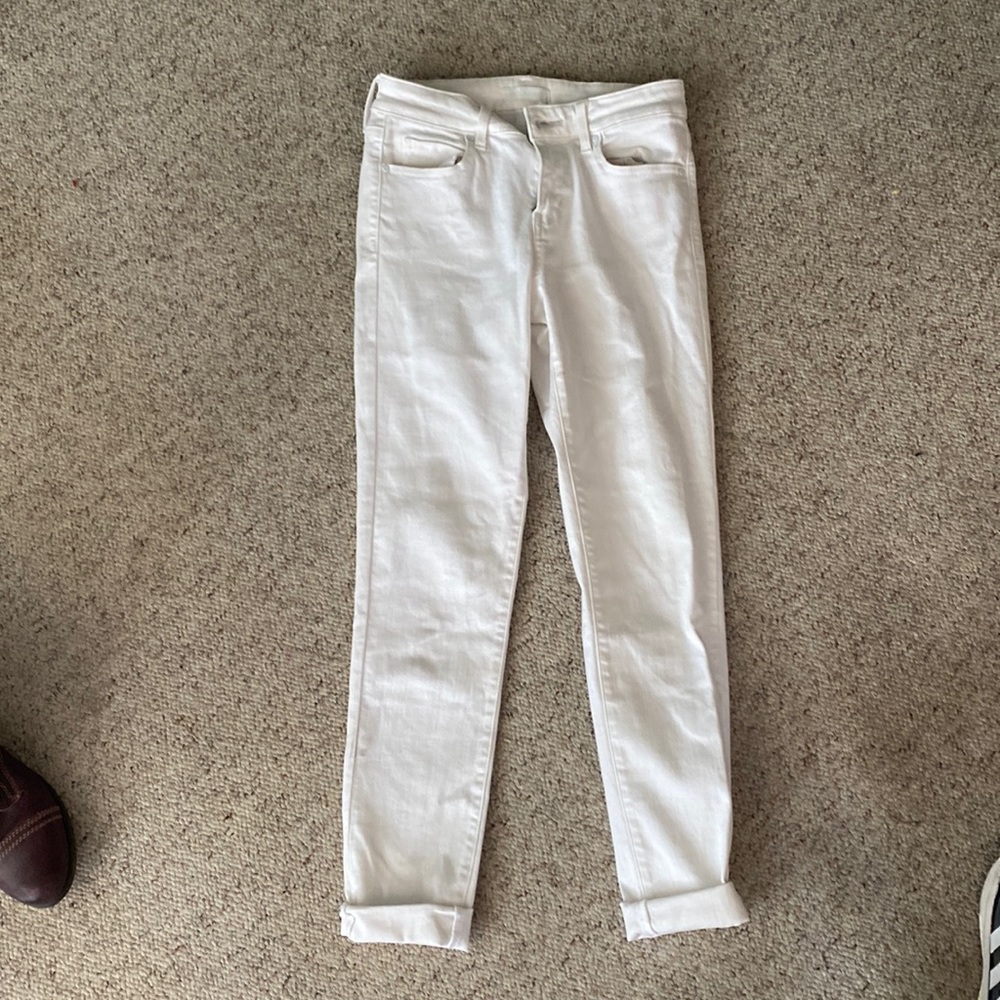 Uniqlo white jeans